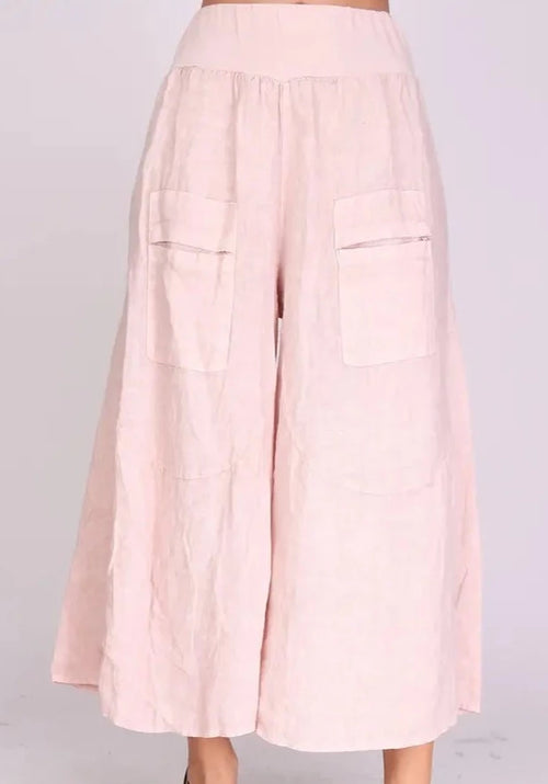 30235 Wide Palazzo Pant in 100% Linen