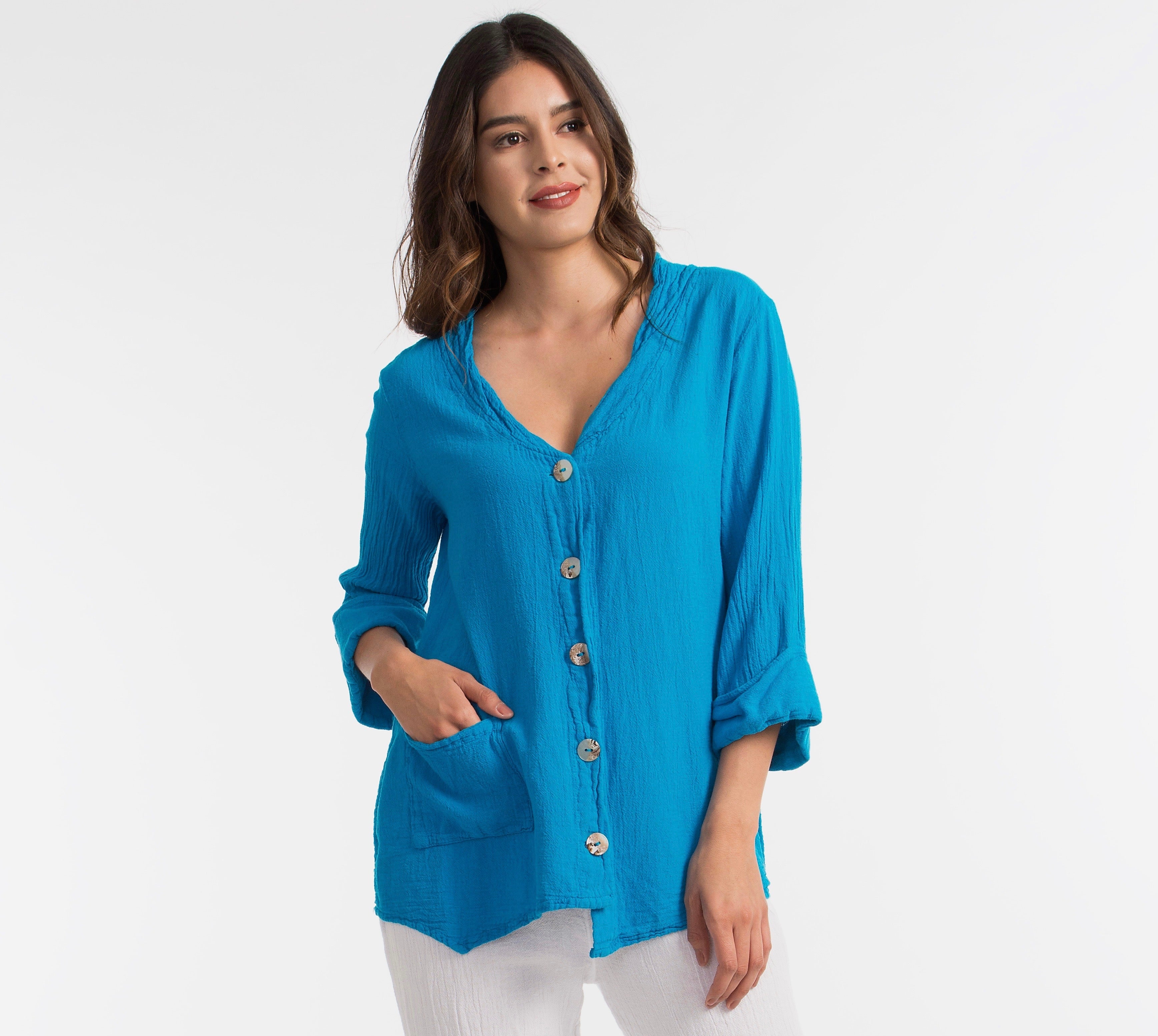 Tammy- Jacket/Top for every Occasion 100% Cotton Gauze