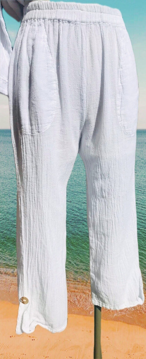 Nico Pants with Pockets! 100% Cotton Gauze