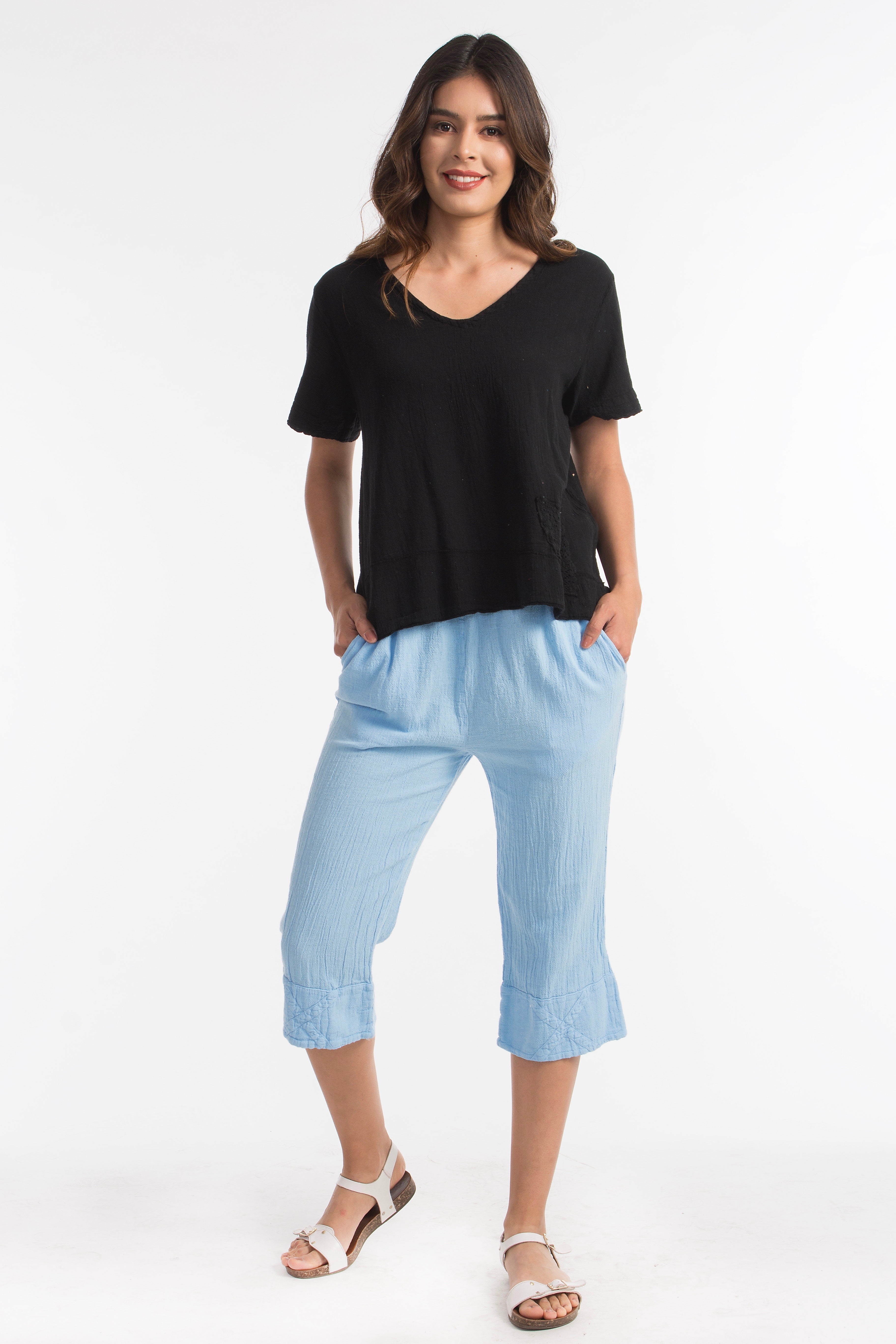Auggy our Easy Capri with Pockets!